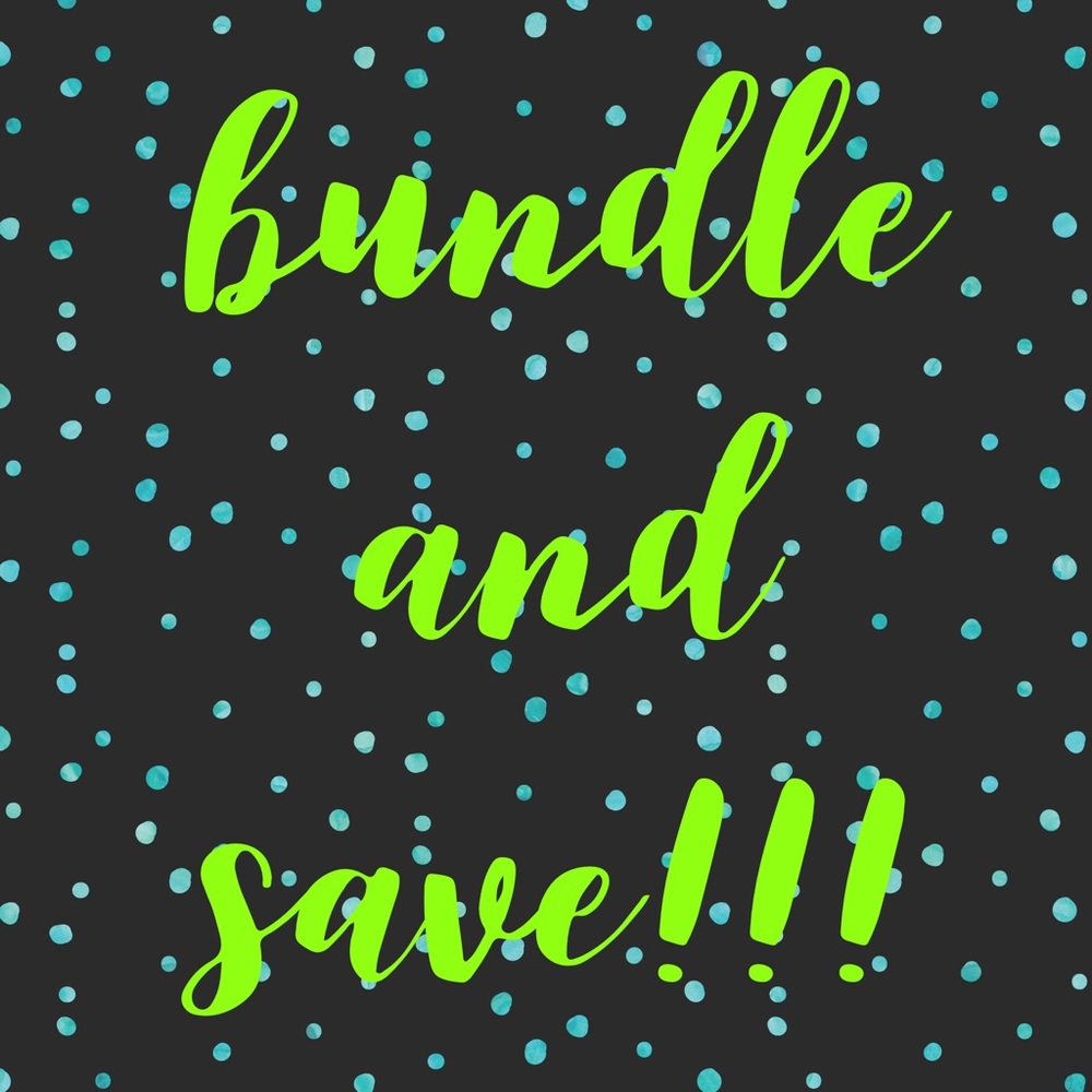 15% off a bundle of 3+ items!!